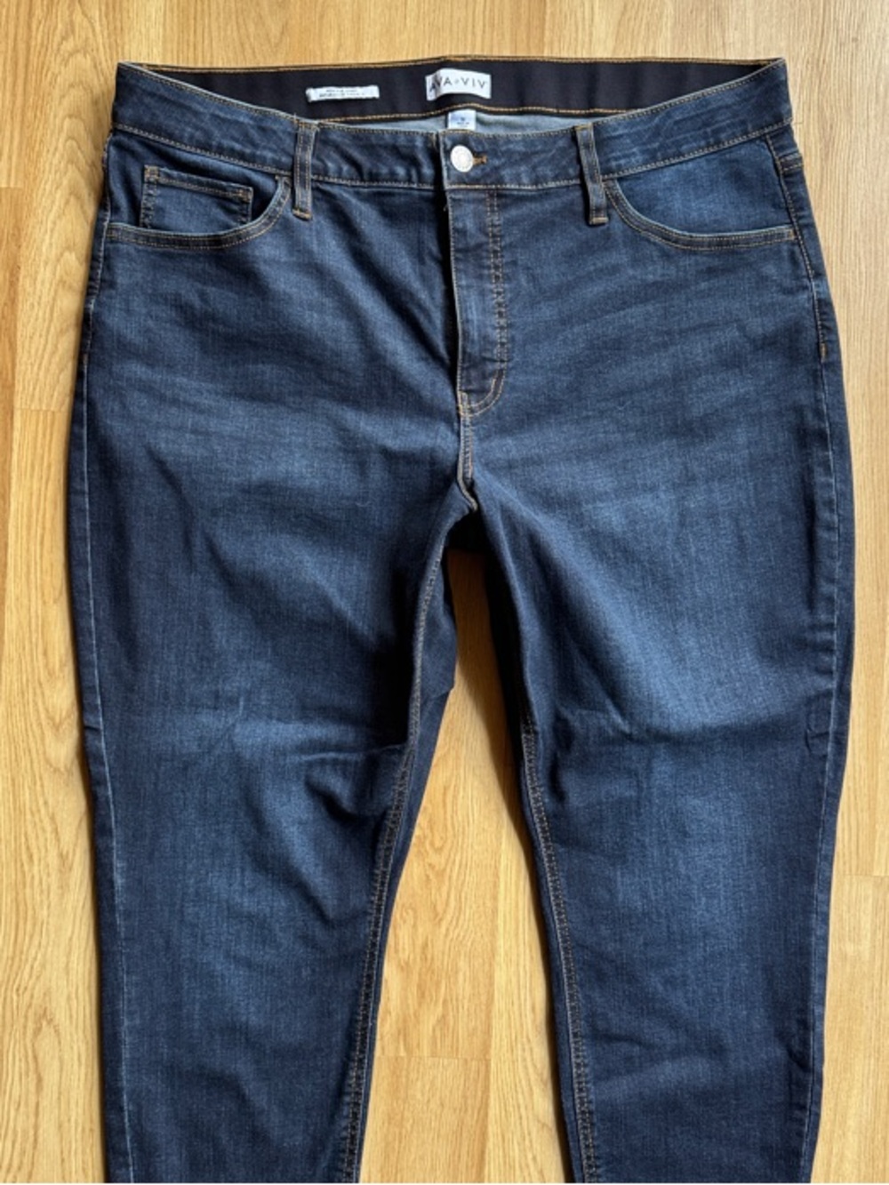 Ava & Viv Indigo size 18 high rise  Skinny Jeans - Picture 3 of 7